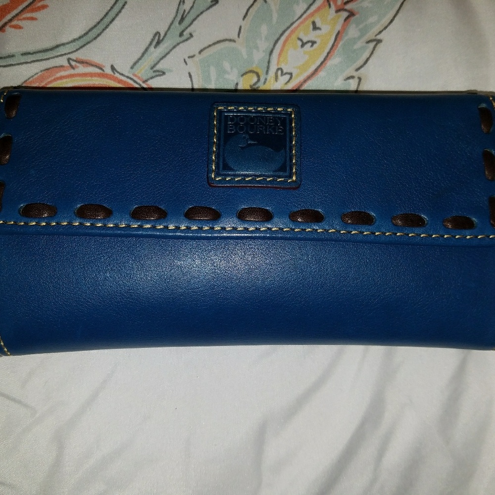 Dooney and Bourke continental clutch in Denim